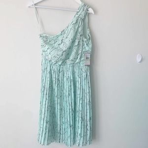 Vince Camuto Dress Green Floral One Shoulder Summer Fairy Cocktail Wedding 4